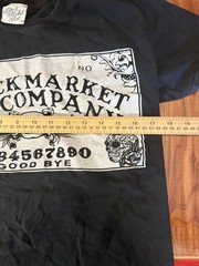 Black Market Art Co. Vintage Ouija Board T-Shirt Size Medium Black