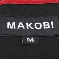 Makobi Mens Black The Plug Graphic T Shirt Size Medium Red Foil Letters Side Zip