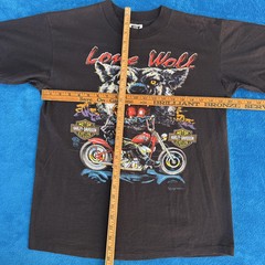 Vintage SSI 1991 Harley Davidson Lone Wolf Biker Motorcycle HD T-Shirt 0934
