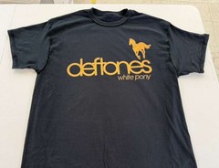 DEFTONES White Pony YellowWhite Logo Black Unisex T-shirt Size S-5XL