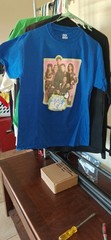 Saved by the Bell Men’s Graphic Print Blue Crew Neck Short Sleeve Tee M Cotton