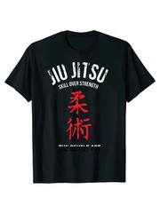 Men’S Jiu Jitsu Graphic T-Shirt, 100% Cotton, Casual Crew Neck, Slight Stretch,