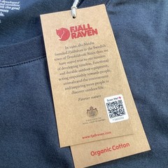 Fjallraven Kanken T-shirt Boston Black Organic Cotton Tee Unisex Size XXL NWT