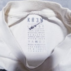 KREW KR3W T-Shirt Mens Large L White Long Sleeves Tee Rose Sleeves Skateboarding