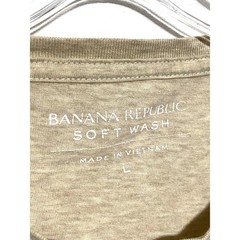 Banana Republic Soft Wash Solid Crew Neck Shirt Men L Classic Neutral Casual Y2K