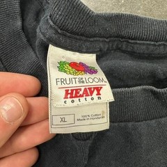 Vintage 2000’s Fruit of the Loom black Pac-Man tee on heavy cotton Sz XL