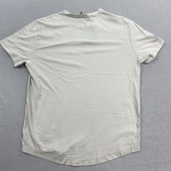 Buck Mason T Shirt Mens Small Bone Curved Hem Tee Pima Cotton S/S