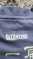 Giovanni Valentino Men’s Blue Graphic Logo Crew Neck Cotton Knit T-Shirt Size 48