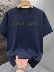 Don’t Quit Tee 180g Cotton Vintage Street Unisex Summer