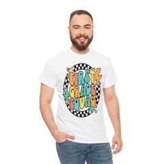 Back to School Groovy 1st Grade Crew Squad Gift Women Tee