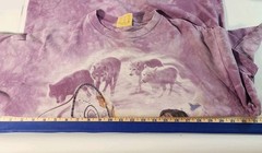 The Mountain Tshirt Sz L Tie Dye Wolf Dreamcatcher Boho Festival Graphic VTG