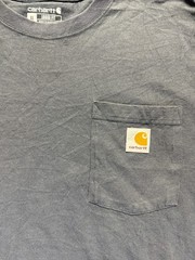 Carhartt Iconic K87 Work T Shirt Mens XL Blue Cotton Jersey Loose Fit Rugged