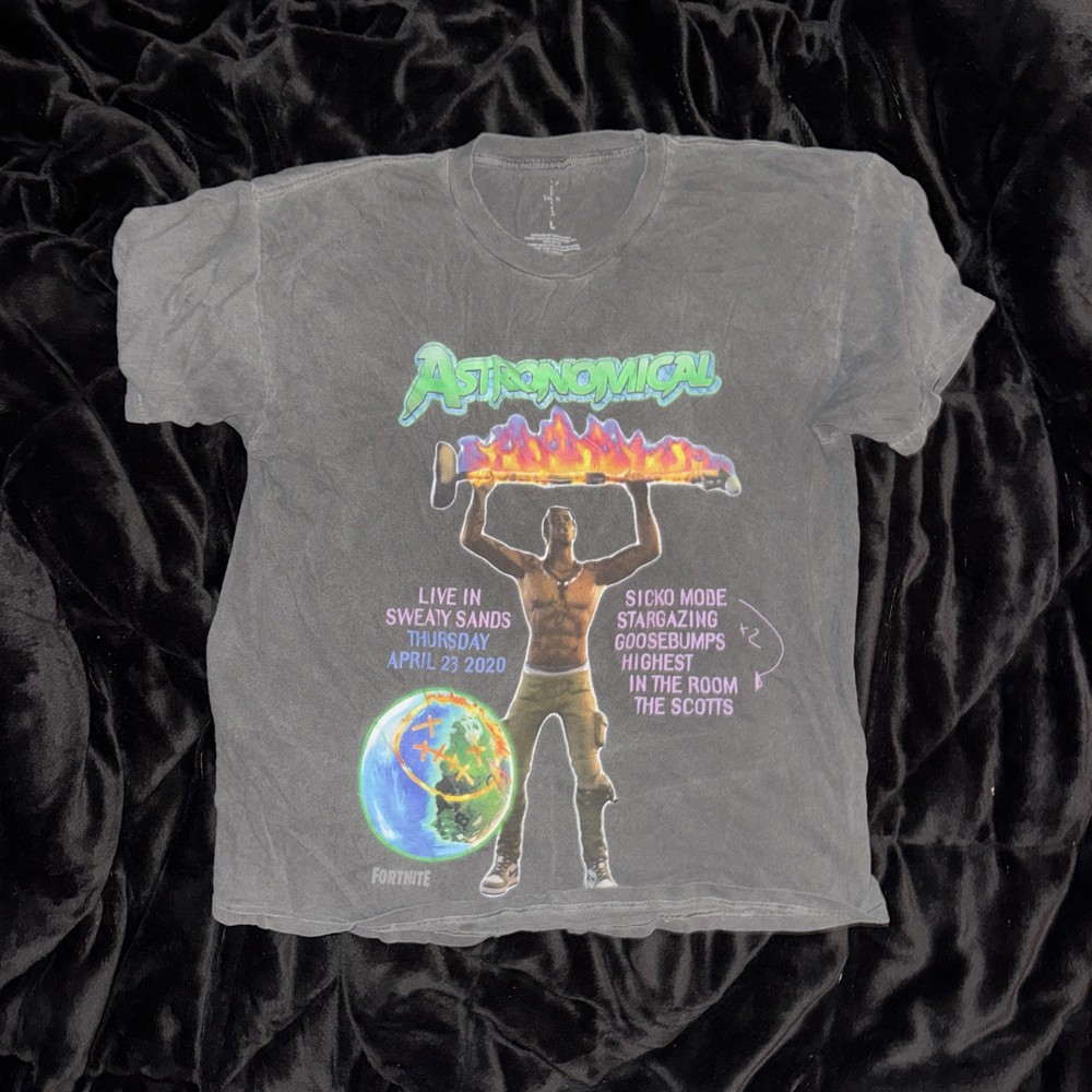 Travis Scott Cactus Jack Fortnite 2020 T-Shirt large L