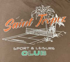 Asos Shirt Mens Large Brown Saint Tropez Sport & Leisure Club Oversized Design