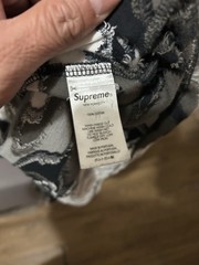 Supreme SS21 Intarsia Grey Snow Camo T-Shirt Size XL