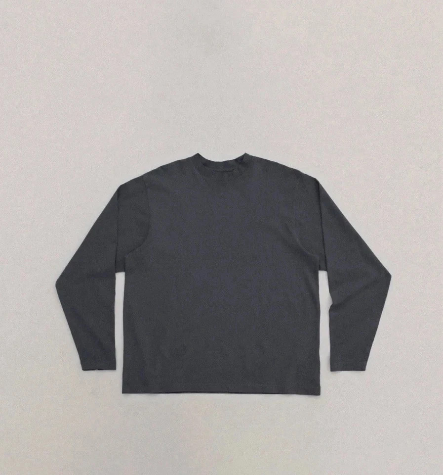 Yeezy Gap L Long Slv T-Shirt Unreleased Season H03 REGULAR DrkGrey STREETWEAR