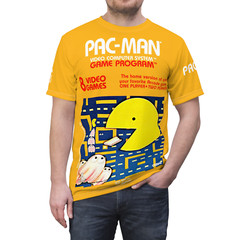 Pac-Man Atari 2600 Retro Vintage Video Game Cover T-Shirt