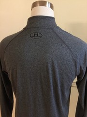 Under Armour Men Long Sleeve L/S 1242220 Gray L Shirt Pullover 1/4 Zip UA Tech 2