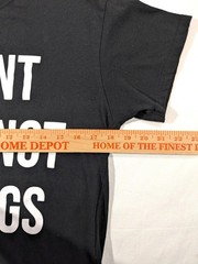 Brisco Brands Men’s “I Want Pizza Not Feelings” Black T-Shirt Size M Cotton Blen