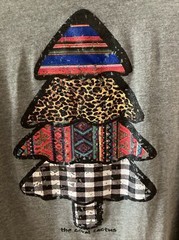 THE CORAL CACTUS (CHRISTMAS TREE) UNISEX GRAY LS POLY COTTON RAYON T SHIRT SZ LG