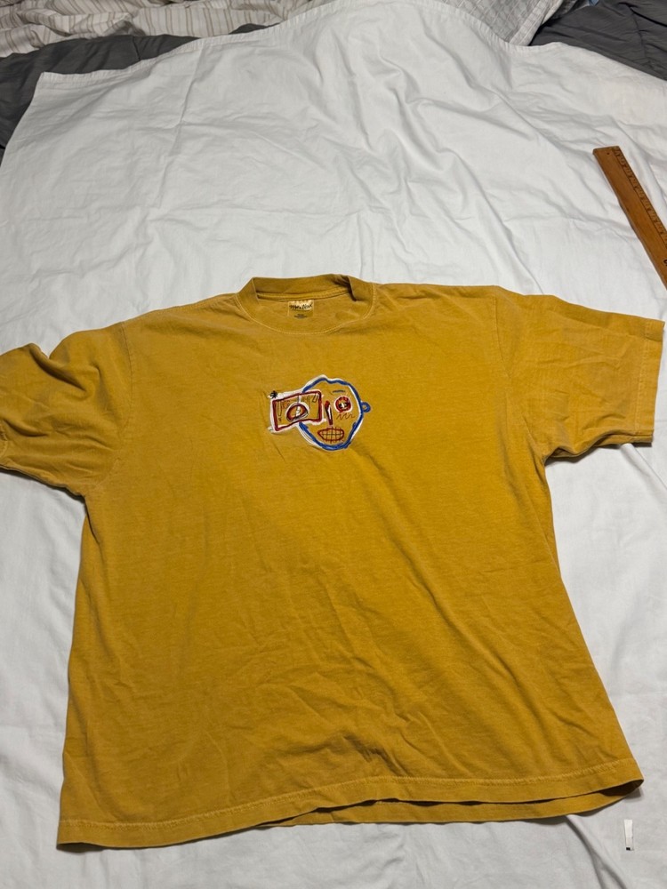 Shaka Wear Super MAX Heavy GOLD Men’s XL EMBROIDERED T-Shirt.