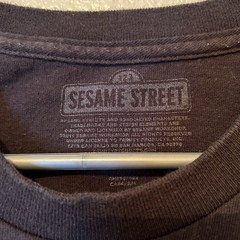 Vintage Sesame Street Run ABC Shirt XL Cookie Monster Elmo Hip Hop Run DMC BG17