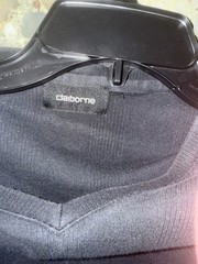 Claiborne Men’s Knit Shirt Lot – SS (2) Cream Olive; LS (4) Cream Olive Tan Blk