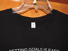 Mens SZ L Blk t-Shirt Start, Complete, Repeat Graphic Active cotton/poly/rayon