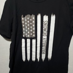 Hillbilly Demons Shirt American Flag black size Large