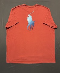 Polo Ralph Lauren Shirt Mens 2XB XXB Red Paint Splash Logo Pony Big & Tall
