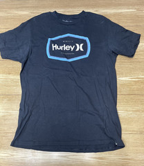 Camiseta Para Hombre Hurley De Manga Corta 100% Algodón Con Logo Estampado