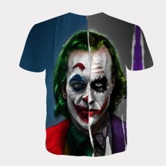 Comics Joker T-Shirt Cartoon Double-Sided Unisex Adult Size Large Medium Small