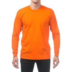 PROCLUB MENS HEAVYWEIGHT LONG SLEEVE T SHIRTS PRO CLUB CASUAL COTTON TEE SHIRT