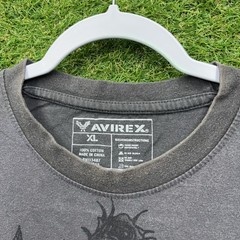 Avirex y2k Shirt Mens XL Eagle Bling Glitter Grunge Wings Dragon Style Biker