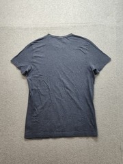H&M Men Shirt L Gray Crew Neck Short Sleeve Flat Front Stretch Pullover Tee