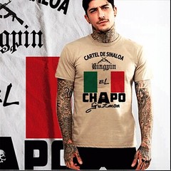 El Chapo T-Shirt Sinaloa Cartel Mexican Crime Boss, Mafia Mobster Gangster Tee