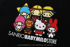 HELLO KITTY X BABY MILO TEE Bape A Bathing Ape Sanrio Size L Black NEW