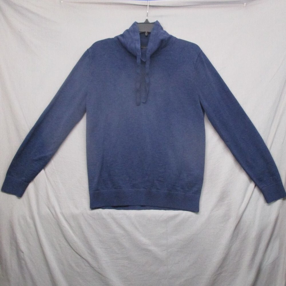 Banana Republic Long Sleeve Cowl Neck Shirt/Lightweight Sweater Blue Men Size M