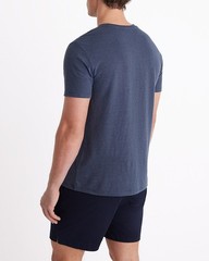 NWT – EXPRESS Men’s Navy Linen-Blend Pocket Short Sleeve Shirt Sz XL – $38