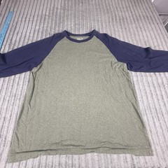 2 Pc Lot Austin Clothing Co Men’s Large Long Sleeve T-shirt Raglan Classic Fit