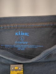 Kuhl Blue Logo Mens Navy Blue Graphic T-shirt Mens Large