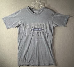 VTG 90s Pepsi 100 Percent Guaranteed Shirt Single Stitch No Size M/L Check Pics
