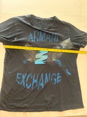 Armani Exchange Men’s Black Graphic T-Shirt Size Large