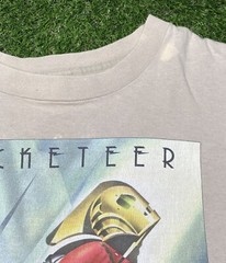Vintage 90s Disney The Rocketeer Movie Promo Shirt Size XL Beige Made In USA