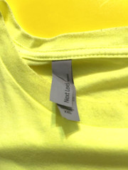 DoorDash Front & Back Food Delivery Driver NEON GREEN Short Sleeve 2XL Shirt
