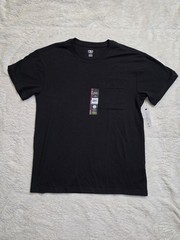 NWT Athletic Works Black Moisture Wicking Crewneck Pocket T-Shirt Size Small