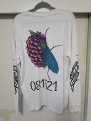 Brain Dead Kiko Kostadinov Asics White FruitFly Long Sleeve Shirt Medium
