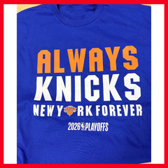 SALE 30% New York Knick$ 2026 T Shirt Blue Graphic N.B.A Playoff Gildan