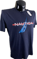 Nautica Mens T Shirt Size M New With Tags Blue Graphic Since 1983 Cotton Tee