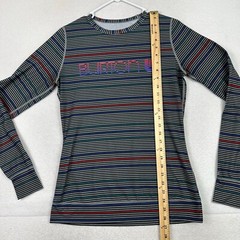 Burton Snowboard Shirt Adult Medium Stretch Long Sleeve Striped Dry Ride Men’s